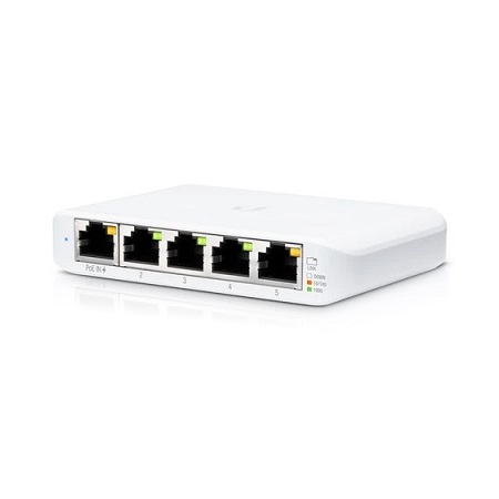 USW-Flex-Mini-3 Ubiquiti Switch Flex Mini 5 Gigabit Port Managed PoE Switch - 3 Pack