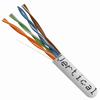 055-458/P/WH Vertical Cable 055-458 Series 24 AWG 8 Unshielded Twisted Pair Solid Bare Copper CMP Plenum Cat5e Cable - 1000' Pull Box - White