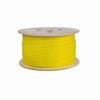065-708/A/P/YL Vertical Cable 065-708 Series 23 AWG Unshielded Twisted Pair Solid Bare Copper CMP Plenum Cat6A Cable - 1000' Wooden Spool - Yellow