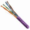 Show product details for 066-662/P/PR Vertical Cable 066-662 Series 23 AWG Unshielded Twisted Pair Solid Bare Copper CMP Plenum Cat6 Cable - 1000' Pull Box - Purple