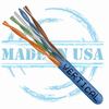 Show product details for 166-251/P/BL Vertical Cable 166-251 Series 23 AWG 4 Unshielded Twisted Pair Solid Bare Copper CMP Plenum Cat6 Cable - 1000' Pull Box - Blue