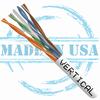 Show product details for 166-258/P/WH Vertical Cable 166-258 Series 23 AWG 4 Unshielded Twisted Pair Solid Bare Copper CMP Plenum Cat6 Cable - 1000' Pull Box - White
