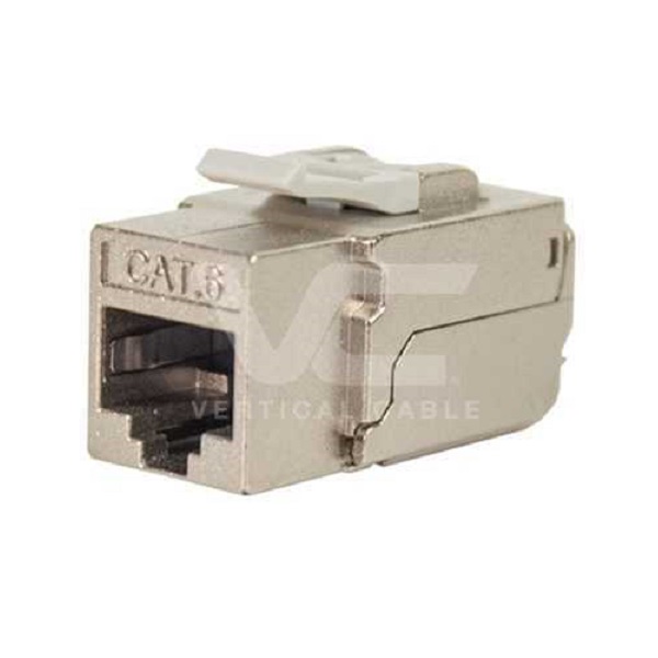 302-J2631/S Vertical Cable CAT6 Shielded Data Grade Keystone Jack 90Â° 8x8 Conductors