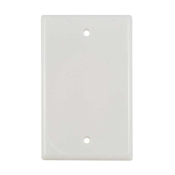 304-J2628/0P/AL Vertical Cable Keystone Wall Plate, 0 Port - Almond