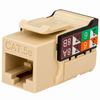 351-V2617/IV Vertical Cable CAT5E Data Grade Keystone Jack 90° 8x8 Conductors - Ivory