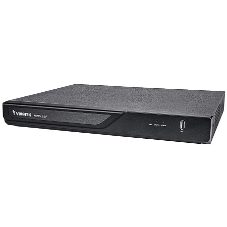 V5K12T4B4 Vivotek 16 Channel NVR 64Mbps Max Throughput - No HDD w/ Built in 16 Port PoE