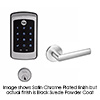 Show product details for VIR-NTM617-ZW3-BSP-RH Yale Mortise Lock with Pushbutton Keypad-Cylinder Override with Thumbturn ZW Module - Virginia Lever Design - Black Suede Powder Coat - Right Hand