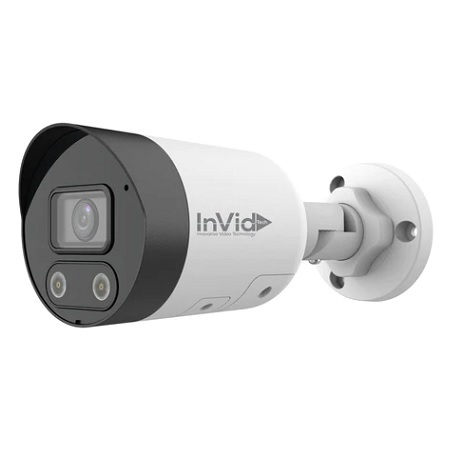 VIS-P4BXIR28NH-2WAY InVid Tech Vision Series 2.8mm 30FPS @ 4MP Outdoor IR Day/Night WDR Bullet IP Security Camera 12VDC/POE