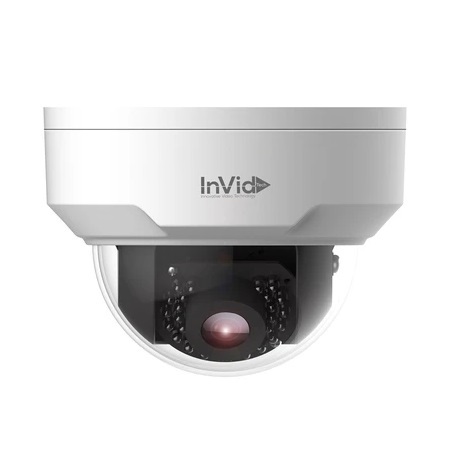 VIS-P4DRIR28 InVid Tech 2.8mm 20FPS @ 4MP Outdoor IR Day/Night WDR Dome IP Security Camera 12VDC/POE