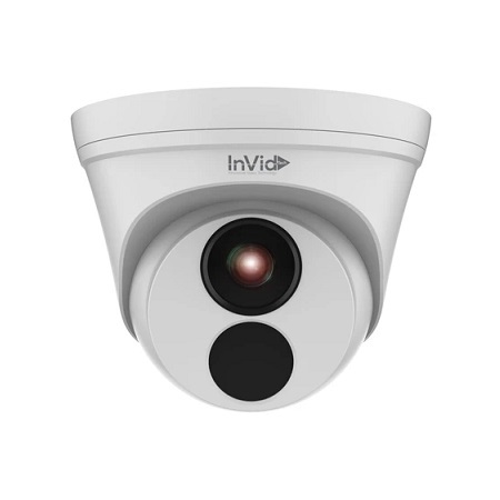 VIS-P4TXIR28LC InVid Tech 2.8mm 20FPS @ 4MP Outdoor IR Day/Night WDR Turret IP Security Camera 12VDC/PoE