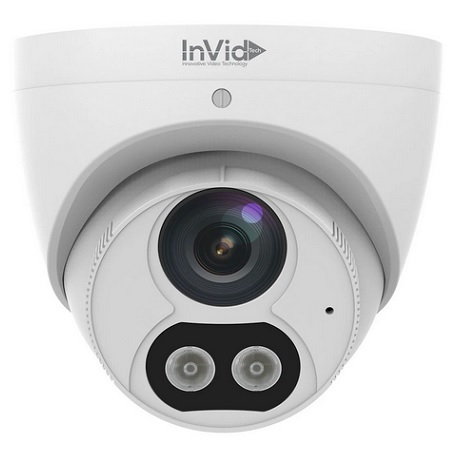 VIS-P4TXIR28NH-2WAY InVid Tech Vision Series 2.8mm 30FPS @ 4MP Outdoor IR Day/Night WDR Turret IP Security Camera 12VDC/POE