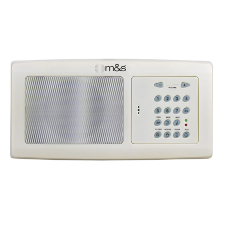 VMC1RS-WH Linear Recessed Room Station - White