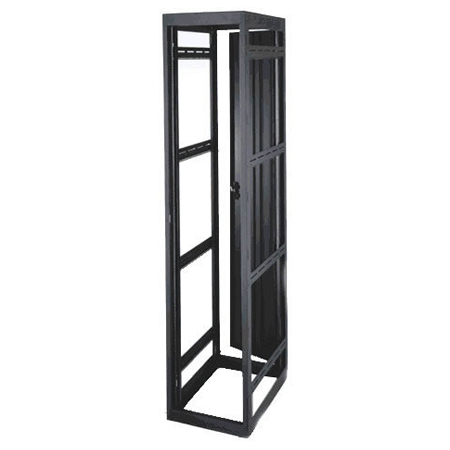 VMRK-54-36 Middle Atlantic 54 Space (94 1/2 Inch), 36 Inch Deep Gangable Rack with Rear Door, Black Finish (Price Includes Shipping Crate)