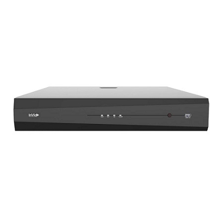 VN2A-32X16 InVid Tech Vision Series 32 Channel NVR 160Mbps Max Throughput - No HDD with Built-in 16 Port PoE