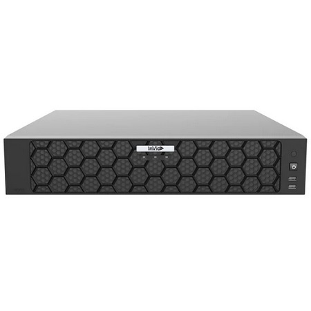 VN4A-64X24 InVid Tech Vision Series 64 Channel NVR 384/200Mbps Max Throughput - No HDD with Built-in 24 Plug & Play Ports