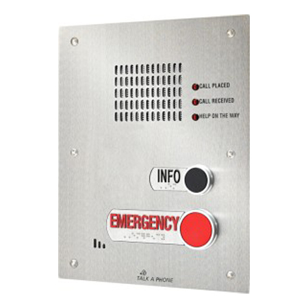 VOIP-500D Talk-A-Phone Native VoIP Outdoor 2-Button Emergency/Info Phone