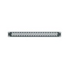 VPANEL-1U-2PK Middle Atlantic Essex Flanged Vent Panel 1 Space (1 3/4") 2 Pack Black Powder Coat Finish