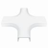 FM4T1125-W Wire Trak 1125 Series 1 1/2" W x 3/4" H Surface Raceway 4 Way Tee Fitting - White