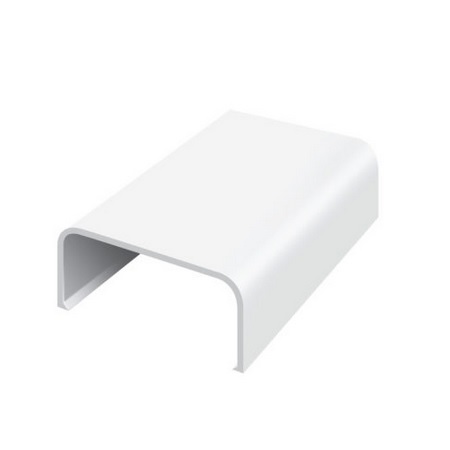 FMSC500-W Wire Trak 500 Series 1" W x 1/2" H Surface Raceway Splice/Joint Cover Fitting - White