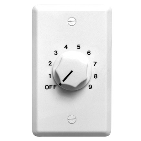 WAT10W Speco Technologies 10W 70/25V Mono Attenuator with White Wallplate