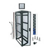 WMRK-2436SVR-AB Middle Atlantic 24 Space (42 Inch), 36 Inch Deep Gangable Configured Server Rack without Side Panels, Black Finish