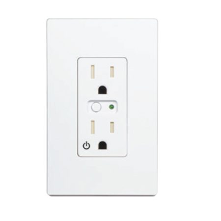 WO15EMZ5-1 GoControl 500 Series Z-Wave White Outlet Energy Monitoring