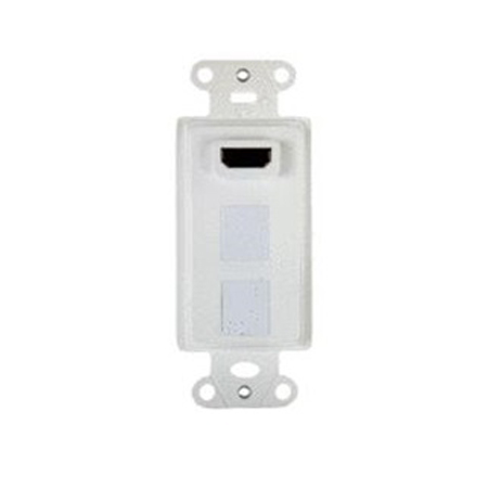 WP1011-LA-10 Legrand On-Q Pre-Configured HDMI 2-Port Strap Light Almond - 10 Pack