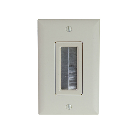WP1014-LA-V1 Legrand On-Q Cable Access Strap w/ Wall Plate - Light Almond
