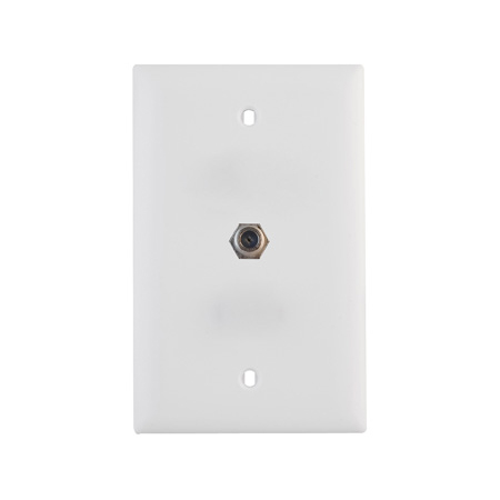 WP2008-WH-V1 Legrand On-Q Basic 3GHz Coax Wall Plate White