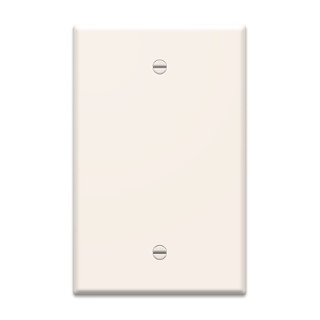 WP3300-LA-05 Legrand On-Q 1-Gang Blank Oversized Wall Plate Light Almond - 5 Pack