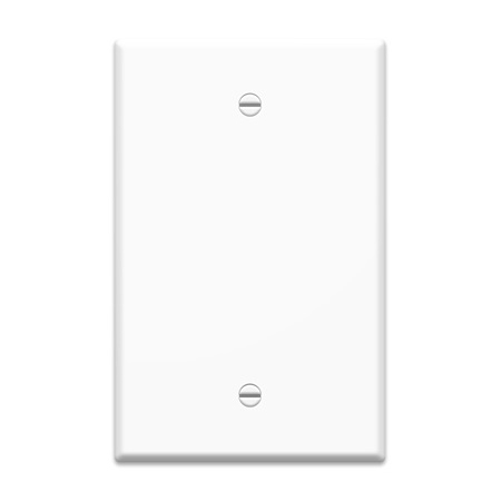 WP3300-WH-05 Legrand On-Q 1-Gang Blank Oversized Wall Plate White - 5 Pack