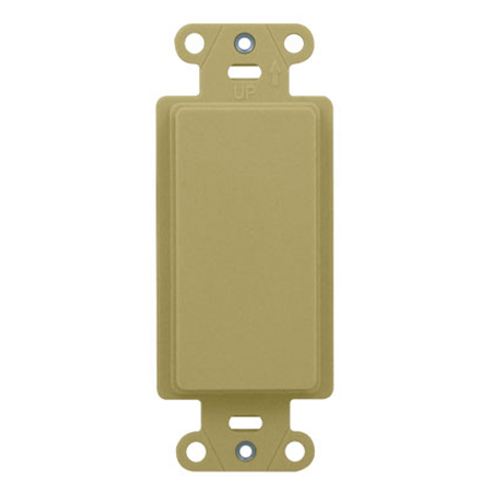 WP3410-IV-10 Legrand On-Q Blank Decorator Outlet Strap Ivory - 10 Pack