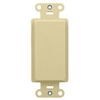 Show product details for WP3410-LA-10 Legrand On-Q Blank Decorator Outlet Strap Light Almond - 10 Pack