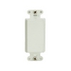 Show product details for WP3410-WH-10 Legrand On-Q Blank Decorator Outlet Strap White - 10 Pack