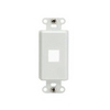 Show product details for WP3411-WH-10 Legrand On-Q 1-Port Decorator Outlet Strap White - 10 Pack
