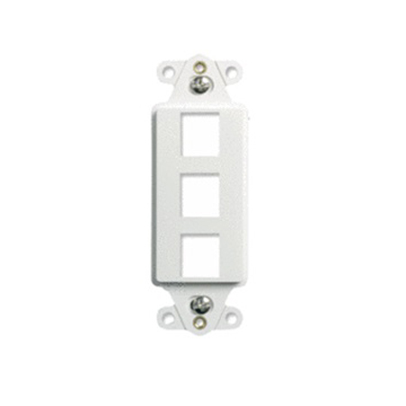 WP3413-WH Legrand On-Q 3-Port Decorator Outlet Strap White