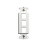 Show product details for WP3413-WH Legrand On-Q 3-Port Decorator Outlet Strap White