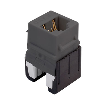 WP346A-GY Legrand On-Q Cat 6a Quick Connect RJ45 Keystone Insert Gray