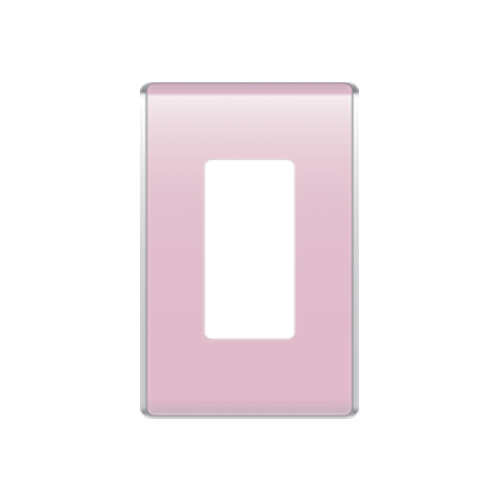 [DISCONTINUED] WP5001-CP Legrand On-Q 1-Gang Studio Wall Plate Cameo Pink