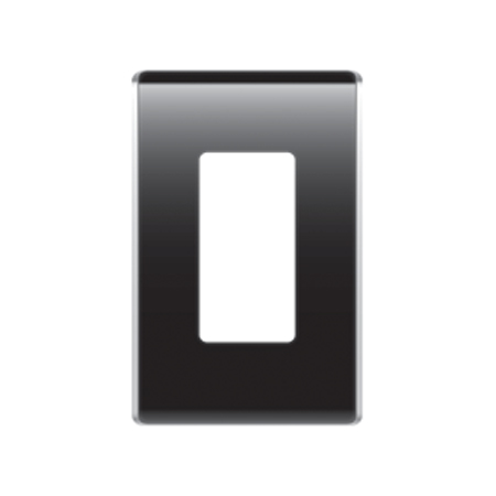 [DISCONTINUED] WP5001-GB Legrand On-Q 1-Gang Studio Wall Plate Gloss Black