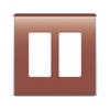 Show product details for WP5002-SP Legrand On-Q 2-Gang Studio Wall Plate Spanish Red