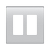 Show product details for WP5002-TI Legrand On-Q 2-Gang Studio Wall Plate Titanium