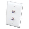 Show product details for WP591DLAX Vanco Wallplate 1-GHZ Dual Light Almond