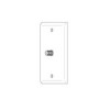 Show product details for WP59W Vanco Wallplate F White