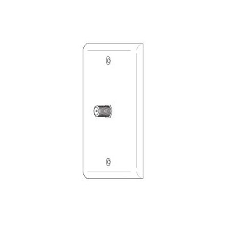WP59X Vanco Wallplate F Ivory