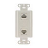 Show product details for WPI-DD OpenHouse Dual Data TAP Wall Plate (Ivory)