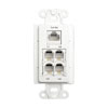 Show product details for WPI-DP OpenHouse Data/Telephone TAP Wall Plate (Ivory)