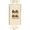 Show product details for WPI-PC OpenHouse Telephone/Coax TAP Wall Plate (Ivory)