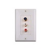Show product details for WPSVRCAI Vanco Wall Plate S-Video & 2 RCA Jack Decor Ivory