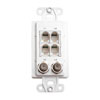 Show product details for WPW-PC OpenHouse Telephone/Coax TAP Wall Plate (White)